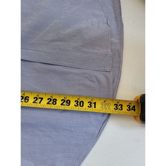 Ralph Lauren Yarmouth hirt Men's 16.5 (34-35) L Purple Pin Striped‎ Log SleeveS - Picture 6 of 6